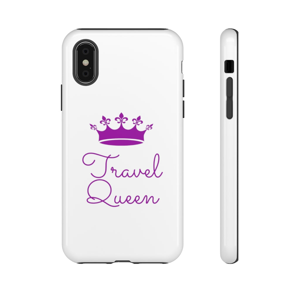 Travel Queen (Purple) Tough iPhone and Samsung Phone Cases