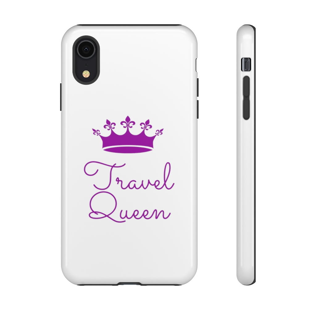 Travel Queen (Purple) Tough iPhone and Samsung Phone Cases