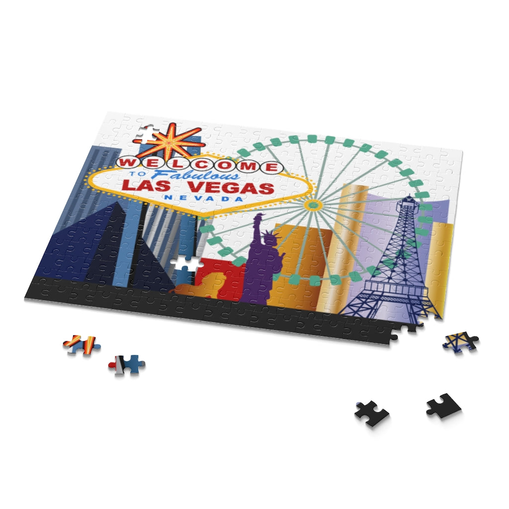 Wooden Puzzle 500 Welcome To Las Vegas