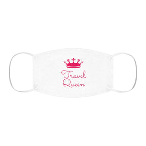 Travel Queen (Hot Pink) Snug-Fit Polyester Face Mask