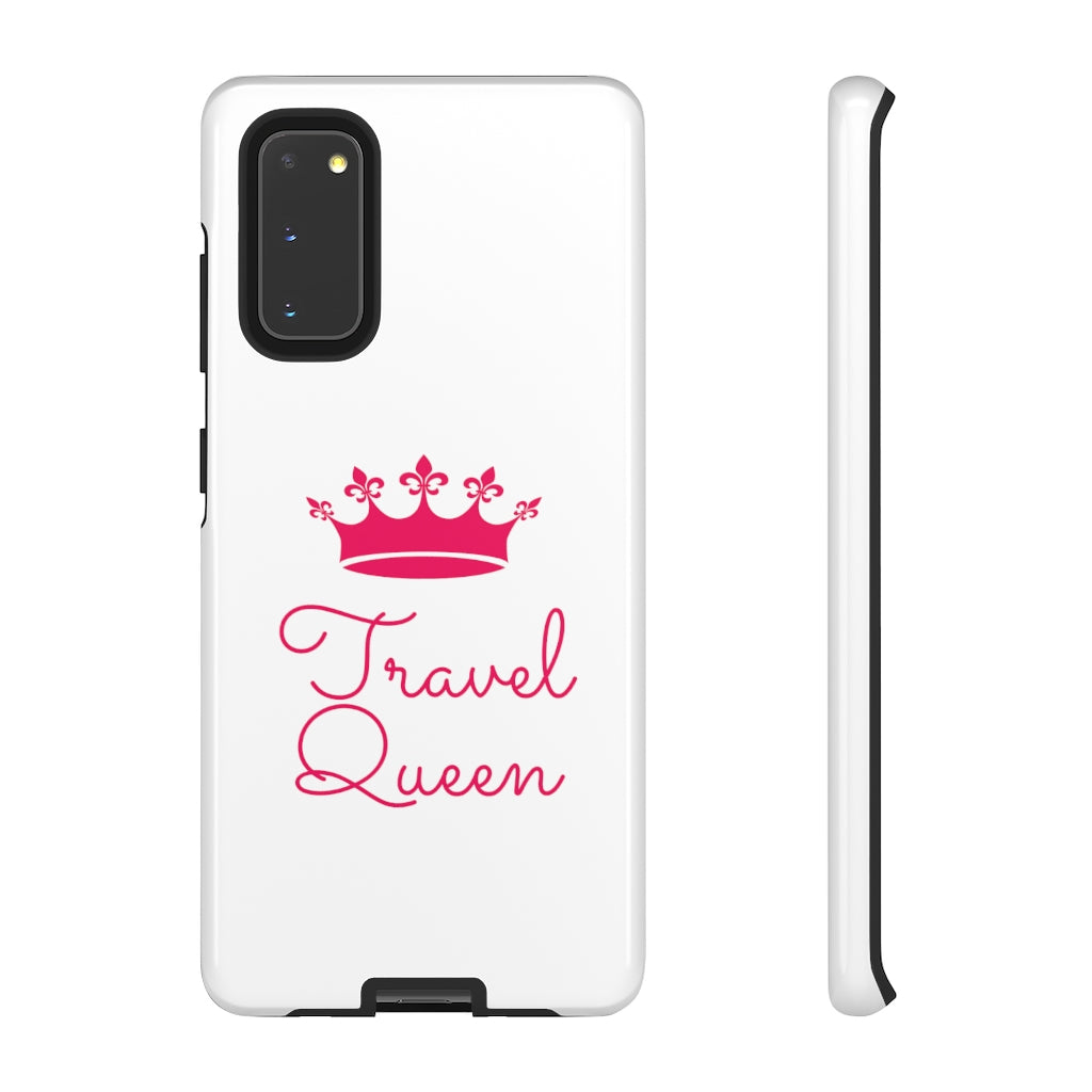 Travel Queen (Hot Pink) Tough iPhone and Samsung Phone Cases