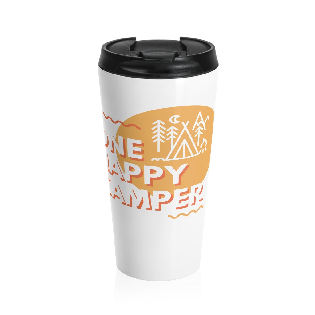 Happy Camper Stainless Steel Travel Mug