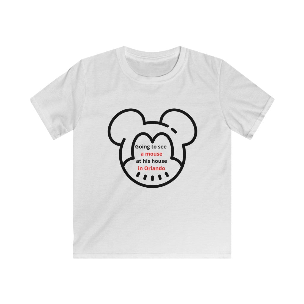 Mouse in Orlando Kids Softstyle T-Shirt