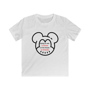 Mouse in Orlando Kids Softstyle T-Shirt