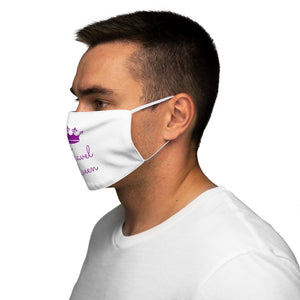 Travel Queen (Purple) Snug-Fit Polyester Face Mask