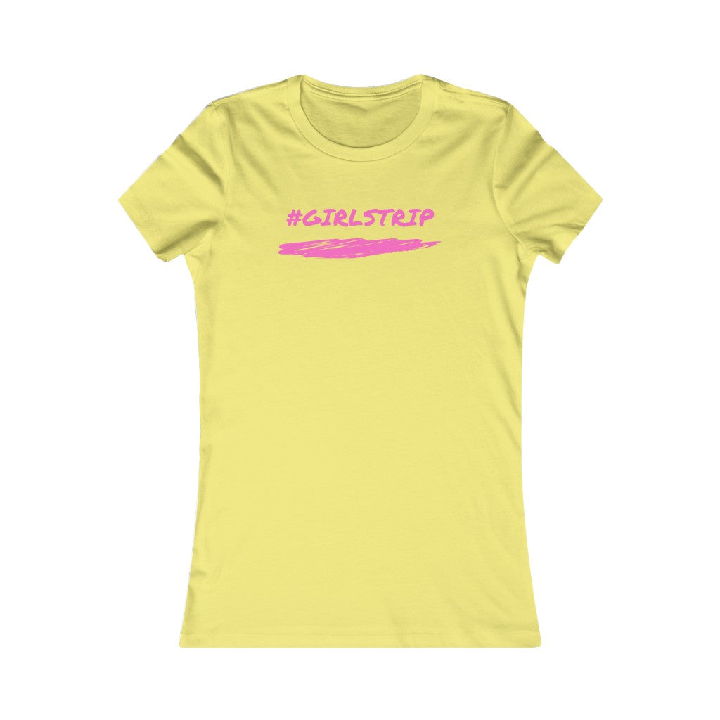 #GIRLSTRIP (Pink) Women's Slim Fit T-Shirt