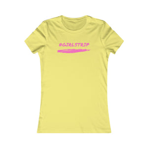 #GIRLSTRIP (Pink) Women's Slim Fit T-Shirt