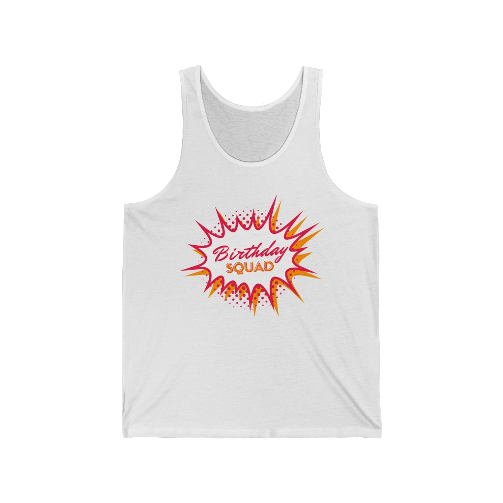 Birthday Squad Unisex Jersey Tank