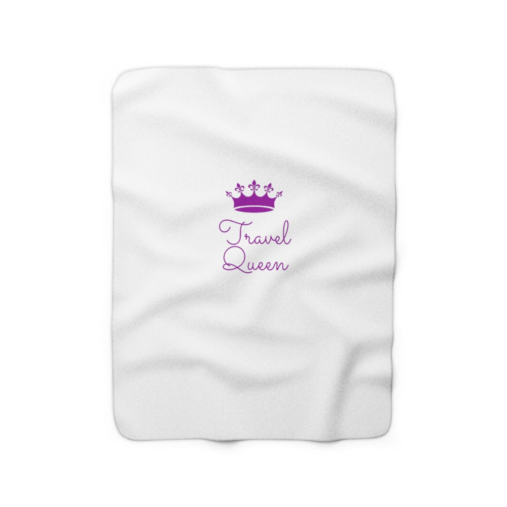 Travel Queen Sherpa Fleece Blanket