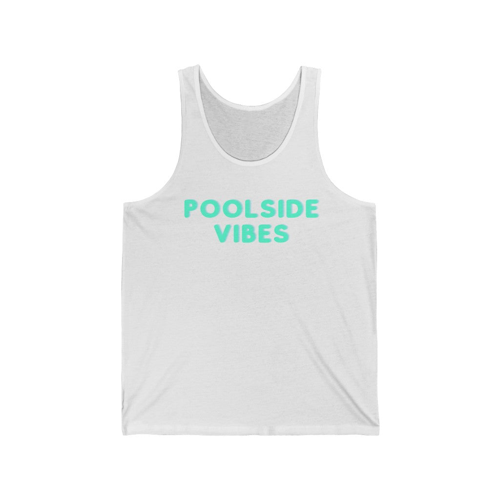 Poolside Vibes Unisex Jersey Tank