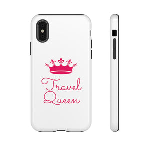 Travel Queen (Hot Pink) Tough iPhone and Samsung Phone Cases