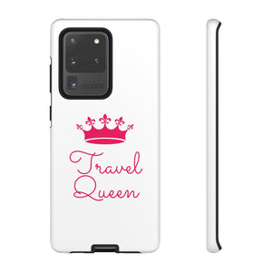 Travel Queen (Hot Pink) Tough iPhone and Samsung Phone Cases