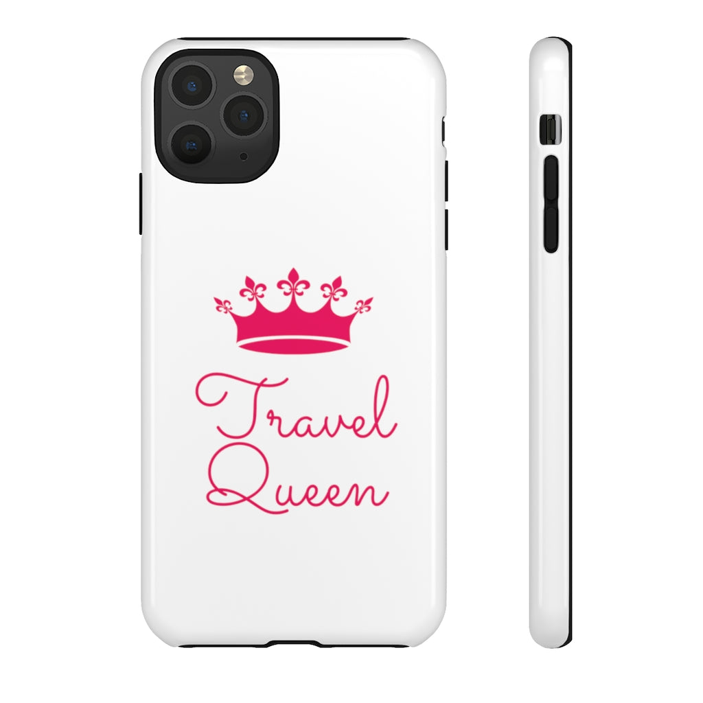 Travel Queen (Hot Pink) Tough iPhone and Samsung Phone Cases