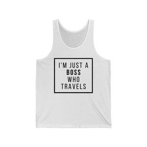 Boss Who Travels Unisex Jersey Tank