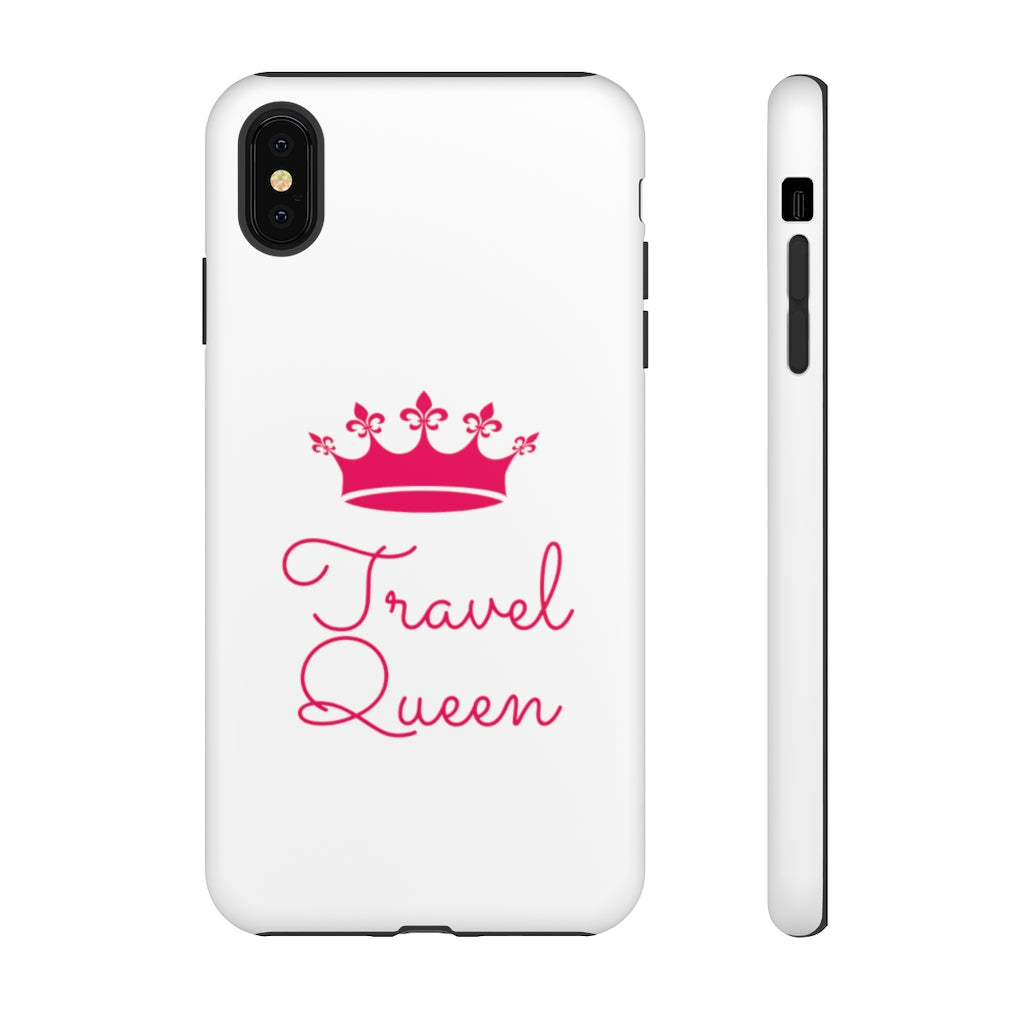 Travel Queen (Hot Pink) Tough iPhone and Samsung Phone Cases