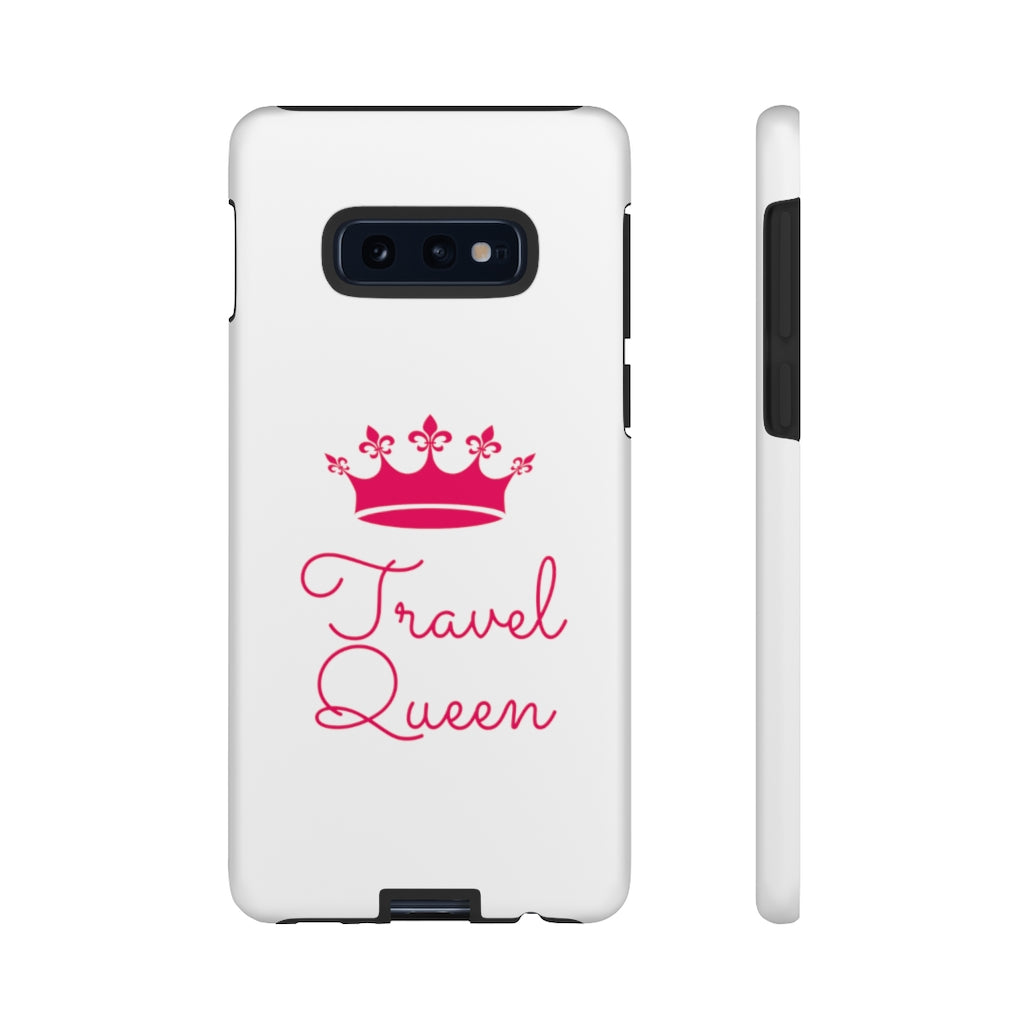 Travel Queen (Hot Pink) Tough iPhone and Samsung Phone Cases