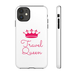 Travel Queen (Hot Pink) Tough iPhone and Samsung Phone Cases