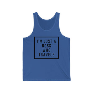 Boss Who Travels Unisex Jersey Tank