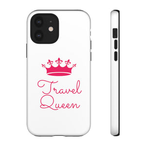 Travel Queen (Hot Pink) Tough iPhone and Samsung Phone Cases