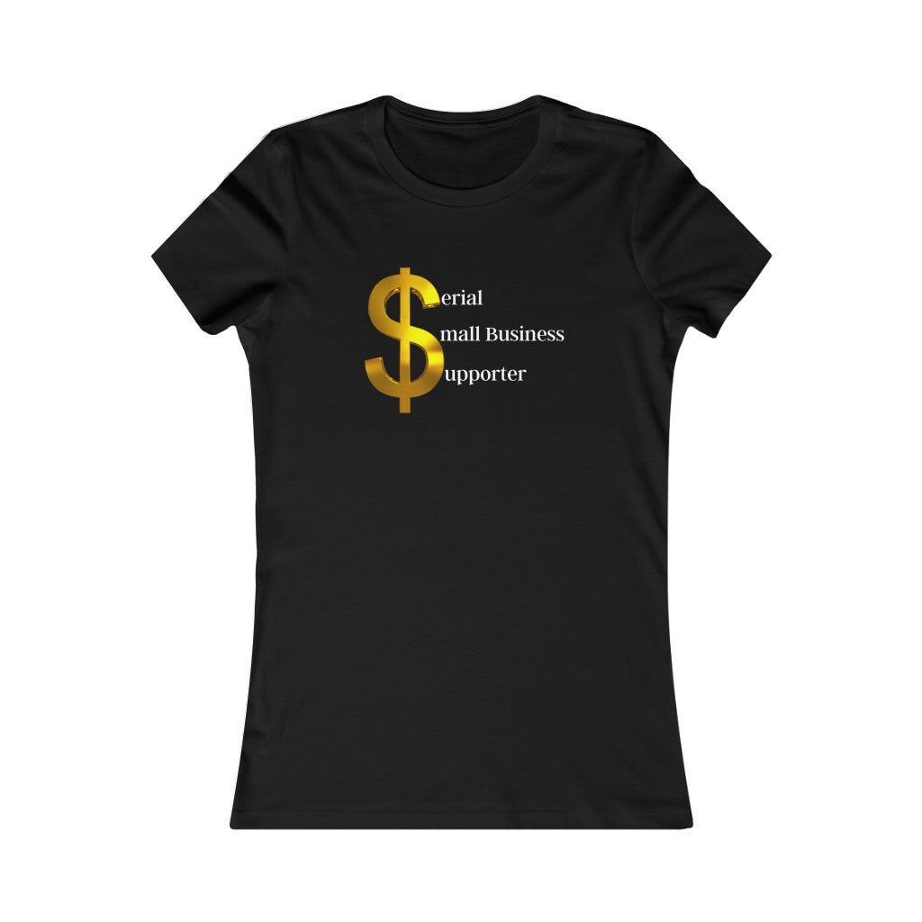 Small Business Supporter Women's Favorite Black Tee