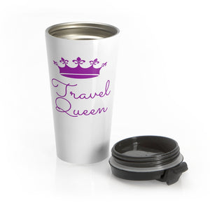 Travel Queen (Purple) Stainless Steel Travel Mug