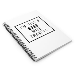 Boss Who Travel Spiral Notebook - Ruled Line