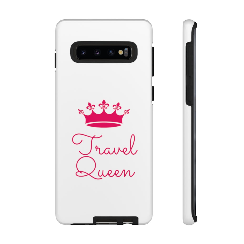 Travel Queen (Hot Pink) Tough iPhone and Samsung Phone Cases