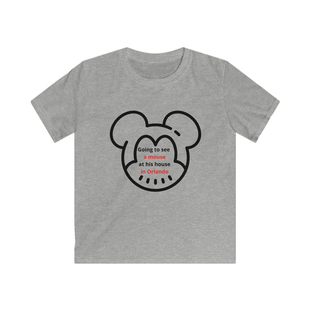 Mouse in Orlando Kids Softstyle T-Shirt