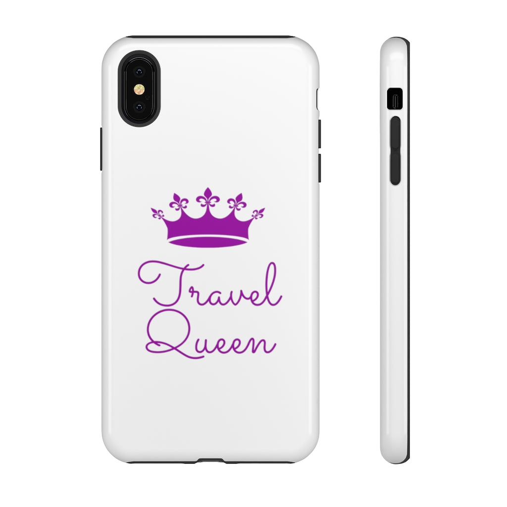 Travel Queen (Purple) Tough iPhone and Samsung Phone Cases