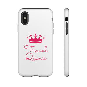 Travel Queen (Hot Pink) Tough iPhone and Samsung Phone Cases