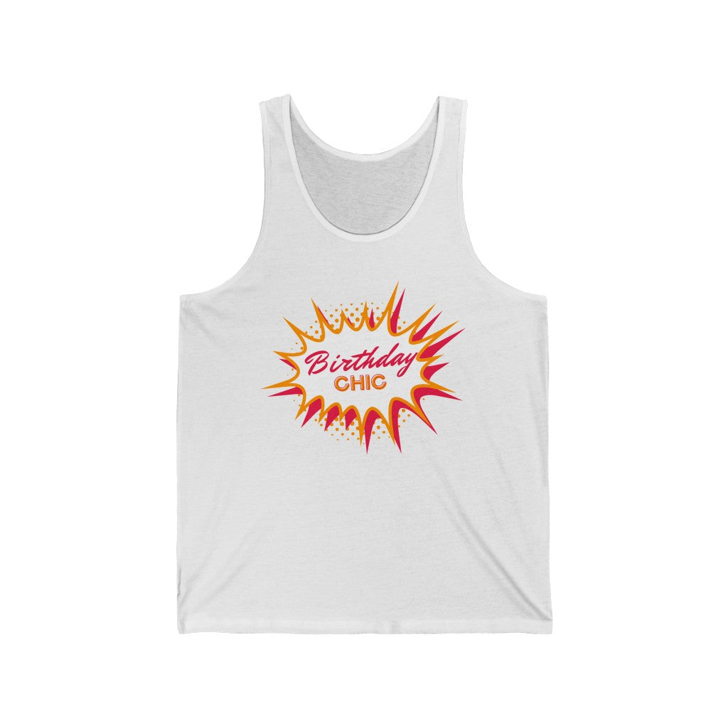 Birthday Chic Unisex Jersey Tank