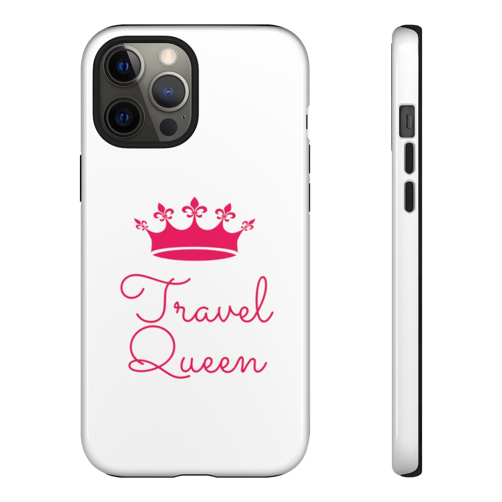 Travel Queen (Hot Pink) Tough iPhone and Samsung Phone Cases