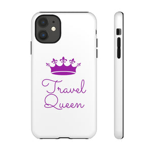 Travel Queen (Purple) Tough iPhone and Samsung Phone Cases