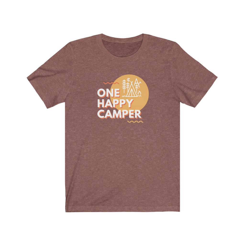 Happy Camper Unisex Jersey Short Sleeve T-Shirt