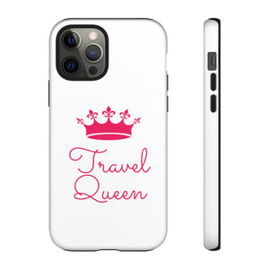 Travel Queen (Hot Pink) Tough iPhone and Samsung Phone Cases