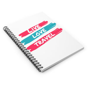 Live. Love. Travel. Spiral Notebook - Ruled Line