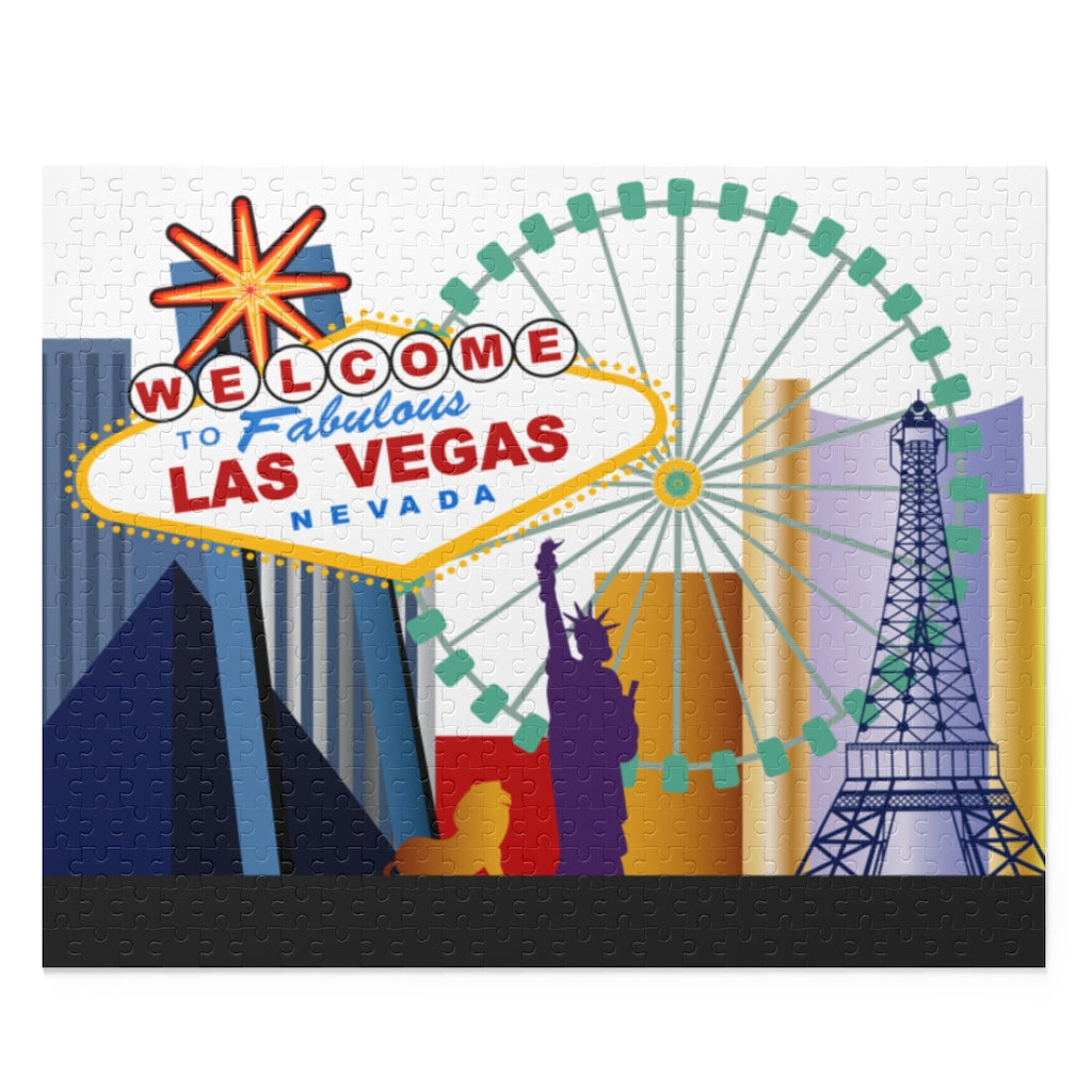 Wooden Puzzle 500 Welcome To Las Vegas