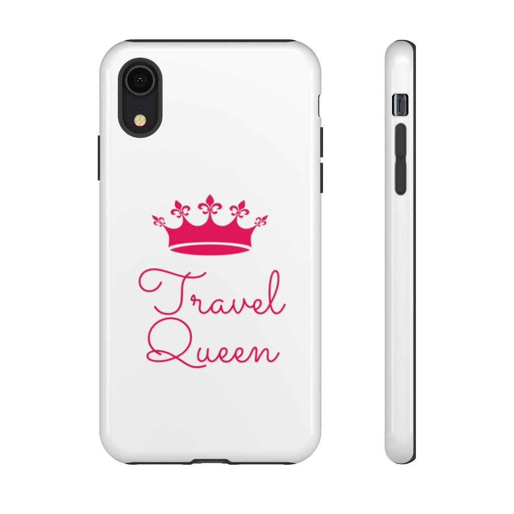 Travel Queen (Hot Pink) Tough iPhone and Samsung Phone Cases