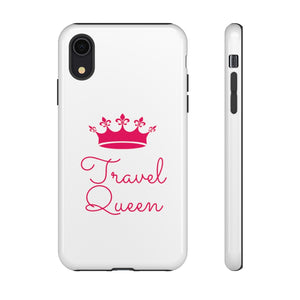 Travel Queen (Hot Pink) Tough iPhone and Samsung Phone Cases