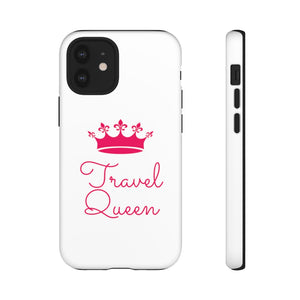 Travel Queen (Hot Pink) Tough iPhone and Samsung Phone Cases