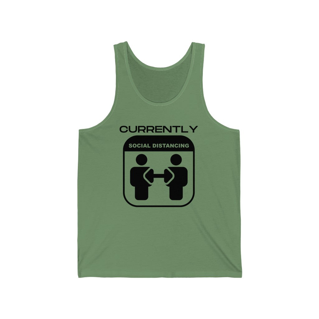 Social Distancing Unisex Jersey Tank