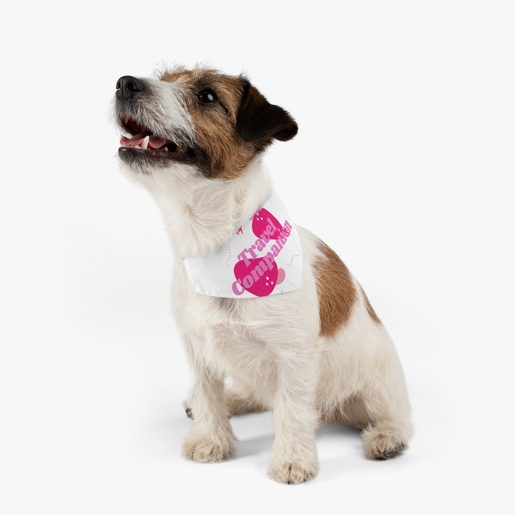 Travel Companion Pet Bandana Collar (Pink)