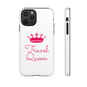 Travel Queen (Hot Pink) Tough iPhone and Samsung Phone Cases