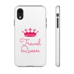 Travel Queen (Hot Pink) Tough iPhone and Samsung Phone Cases