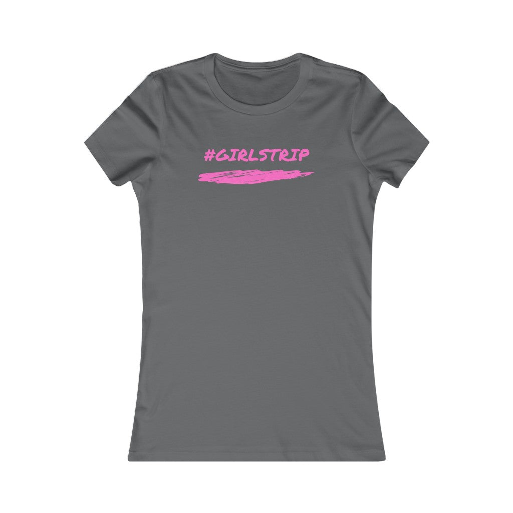 #GIRLSTRIP (Pink) Women's Slim Fit T-Shirt