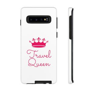 Travel Queen (Hot Pink) Tough iPhone and Samsung Phone Cases