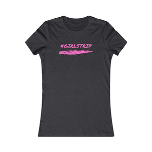 #GIRLSTRIP (Pink) Women's Slim Fit T-Shirt