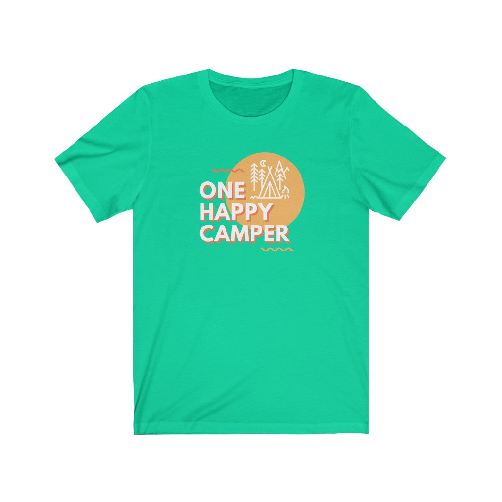 Happy Camper Unisex Jersey Short Sleeve T-Shirt